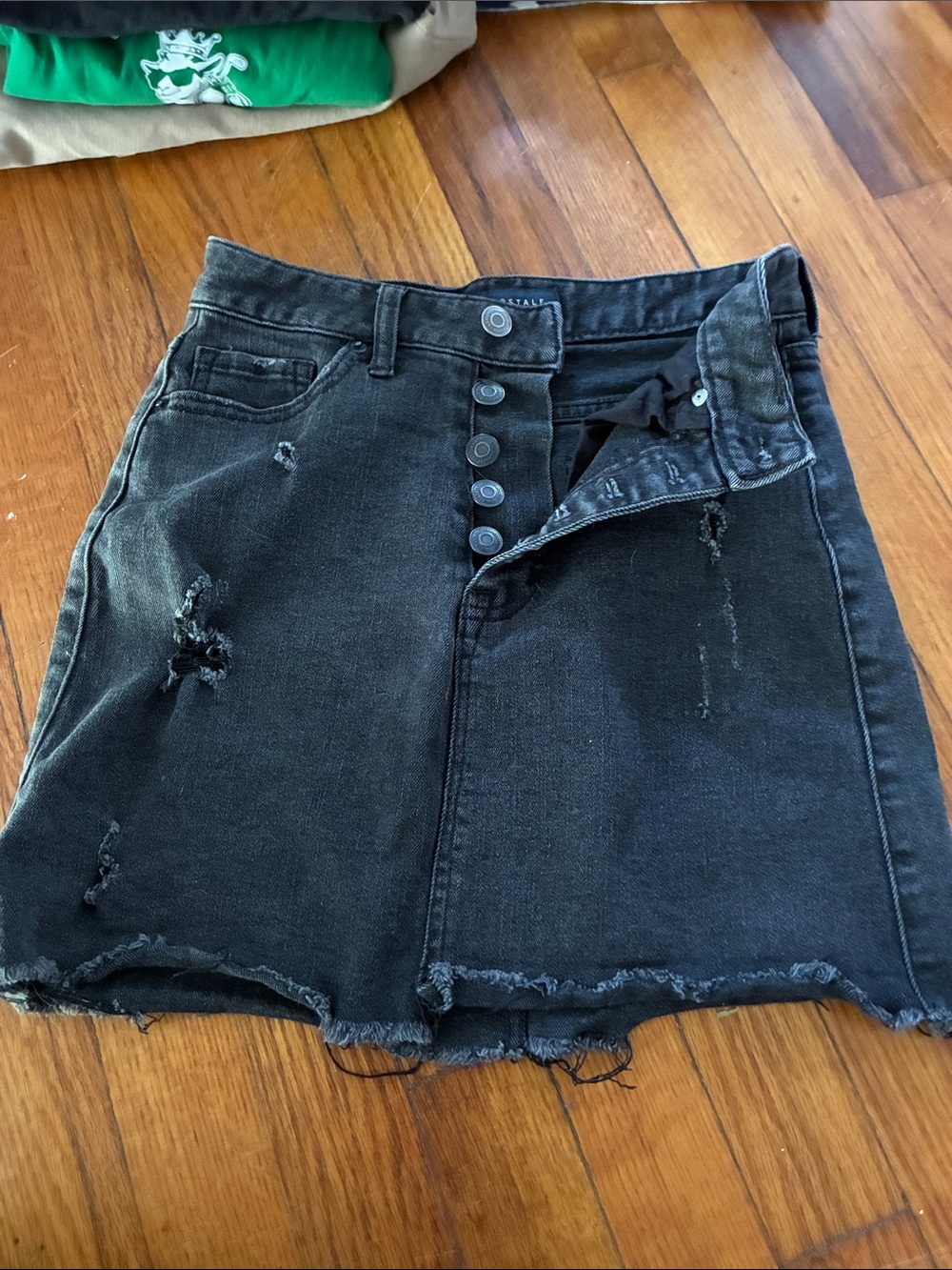 Aeropostale black denim skirt -size 00